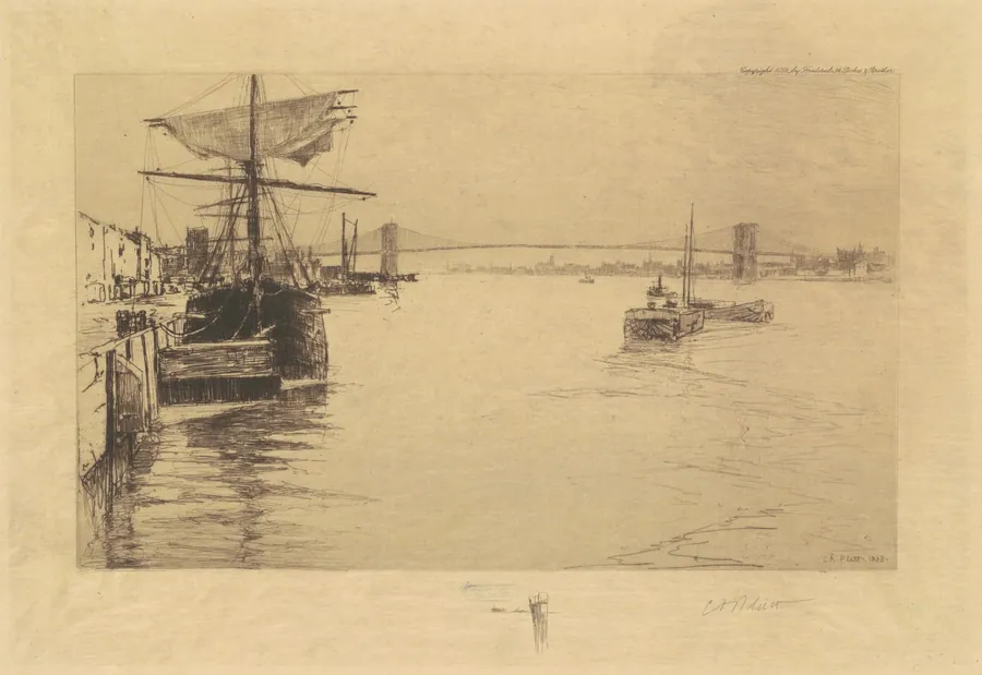 Brooklyn Bridge by Charles A. Platt