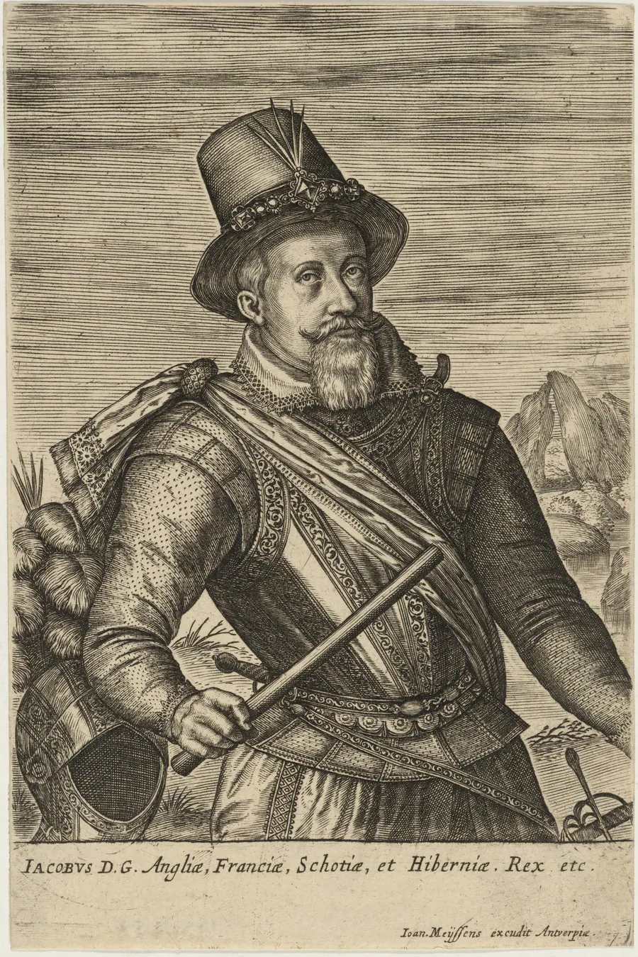 James I by Johan Wierix