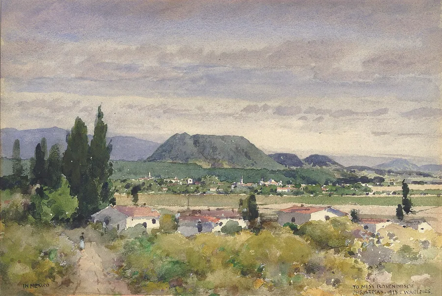 In Mexico by William Henry Holmes, born Cadiz, OH 1846-died Royal Oak, MI 1933