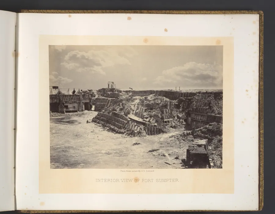 Interior View of Fort Sumpter by George N. Barnard