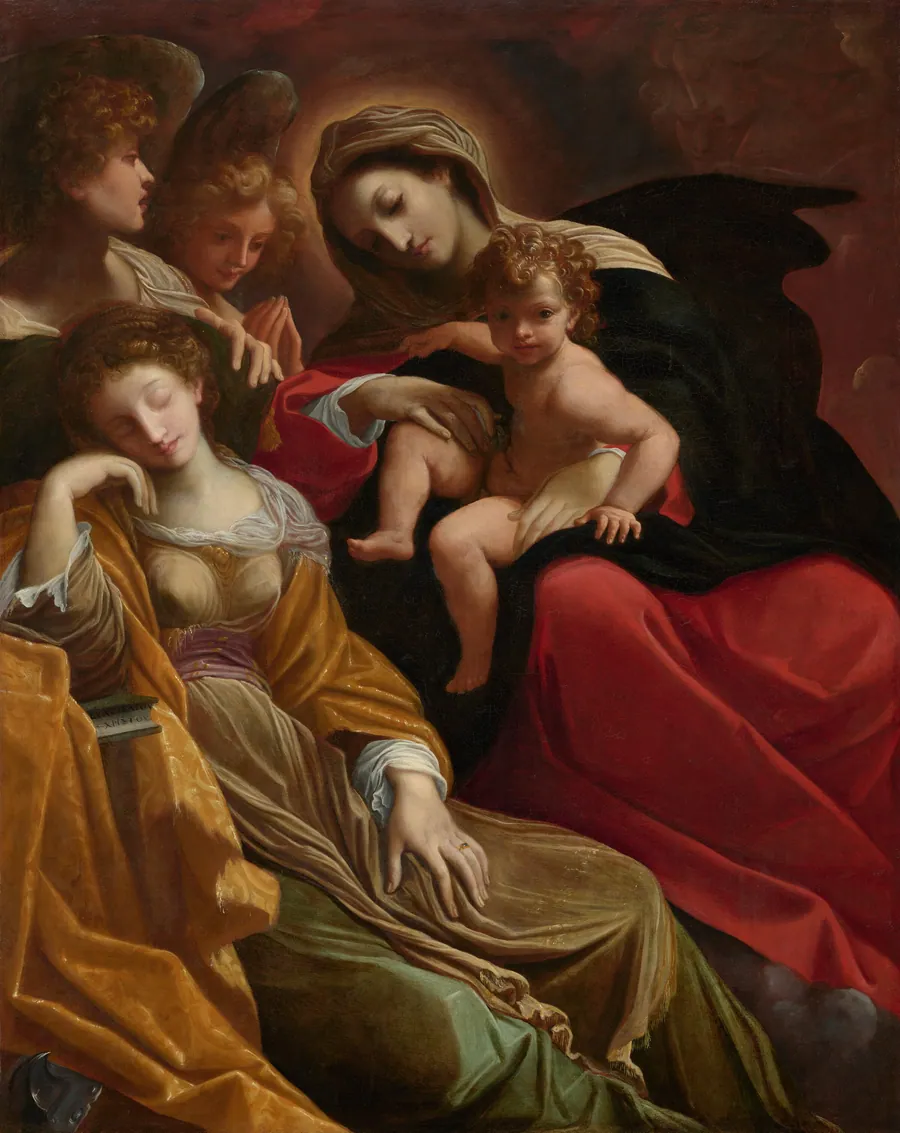 The Dream of Saint Catherine of Alexandria by Lodovico Carracci
