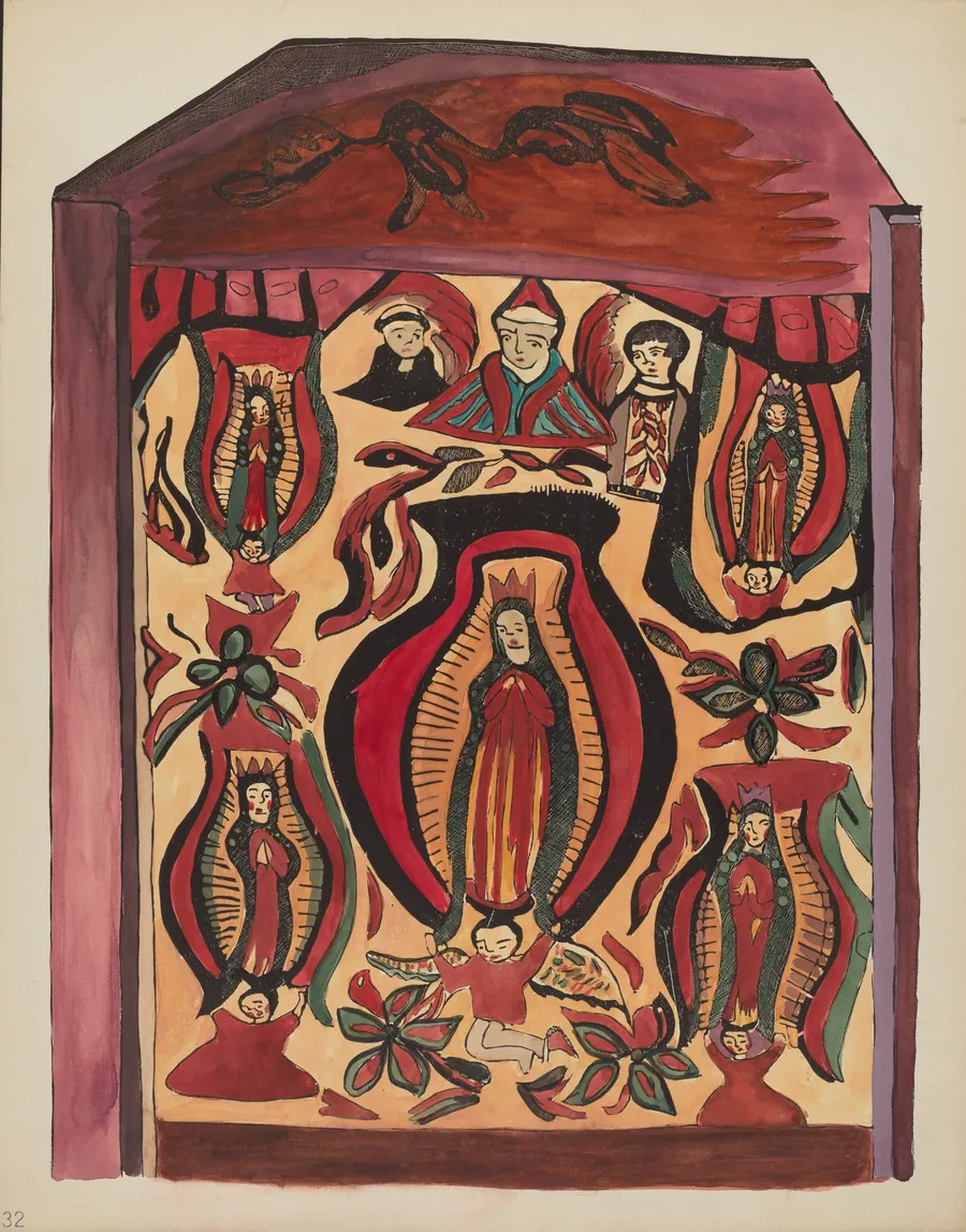 Plate 32: Our Lady of Guadalupe: From Portfolio "Spanish Colonial Designs of New Mexico" by American 20th Century