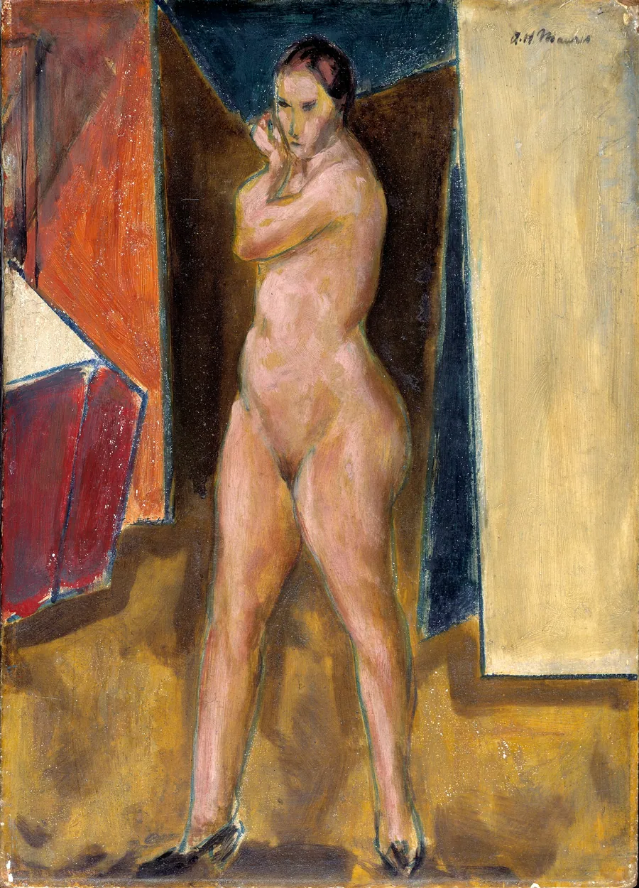 Nude by Alfred H. Maurer, born New York City 1868-died New York City 1932