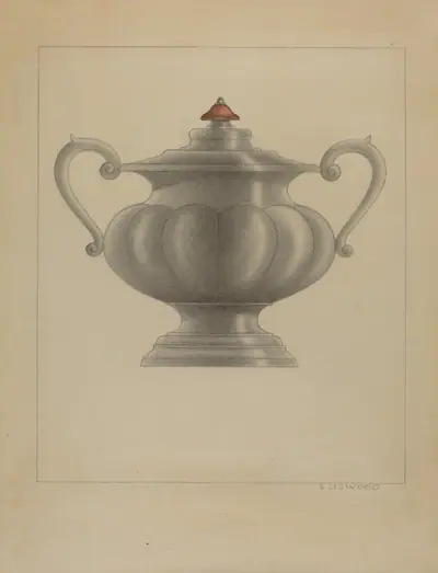 Pewter Sugar Bowl