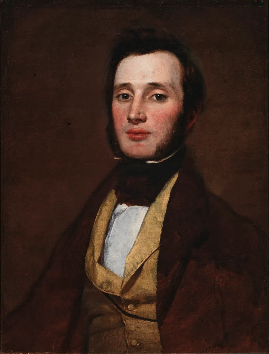 Portrait of a Young Man by William Page, born Albany, NY 1811-died Staten Island, NY 1885