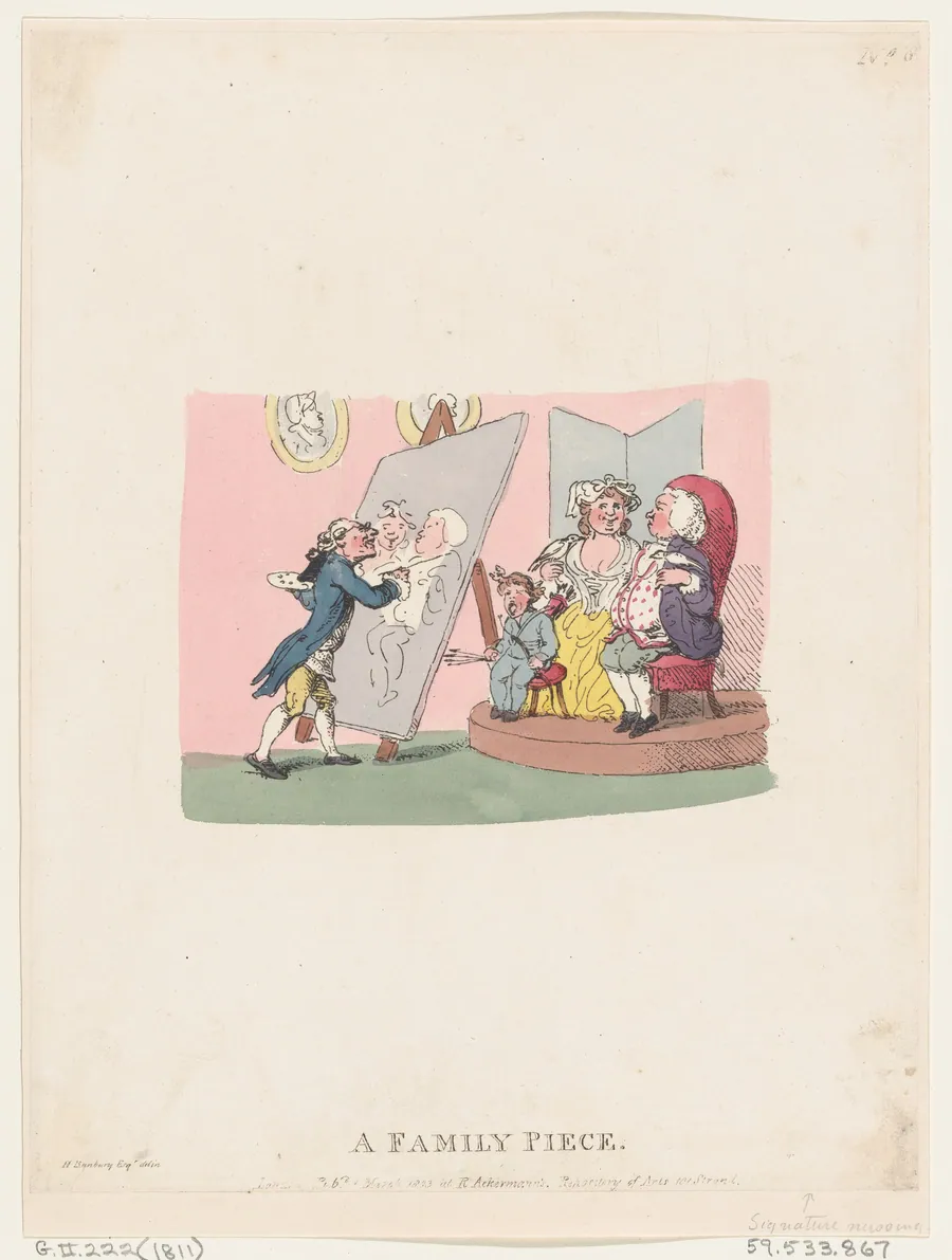 A Family Piece by Thomas Rowlandson