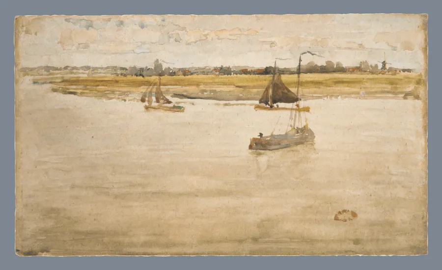 Gold and Brown: Dordrecht by James McNeill Whistler