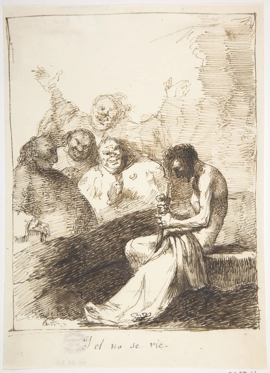 He Will Not Laugh ("Y el no se rie") by Leonardo Alenza y Nieto