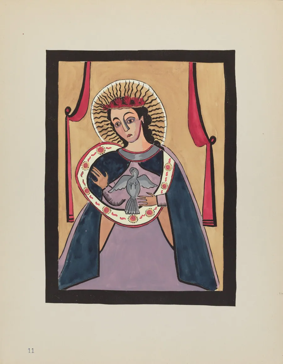 Plate 11: Annunciation: From Portfolio "Spanish Colonial Designs of New Mexico" by American 20th Century