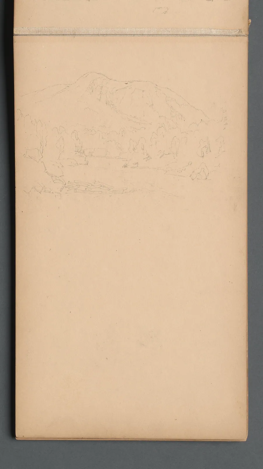 Sketchbook, page 08: Carter Mountian (?) by Sanford Robinson Gifford