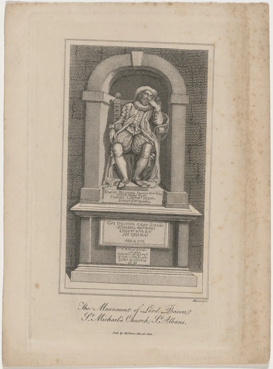 The Monument of Lord Bacon, Saint Michael's Church by James Hopwood I
