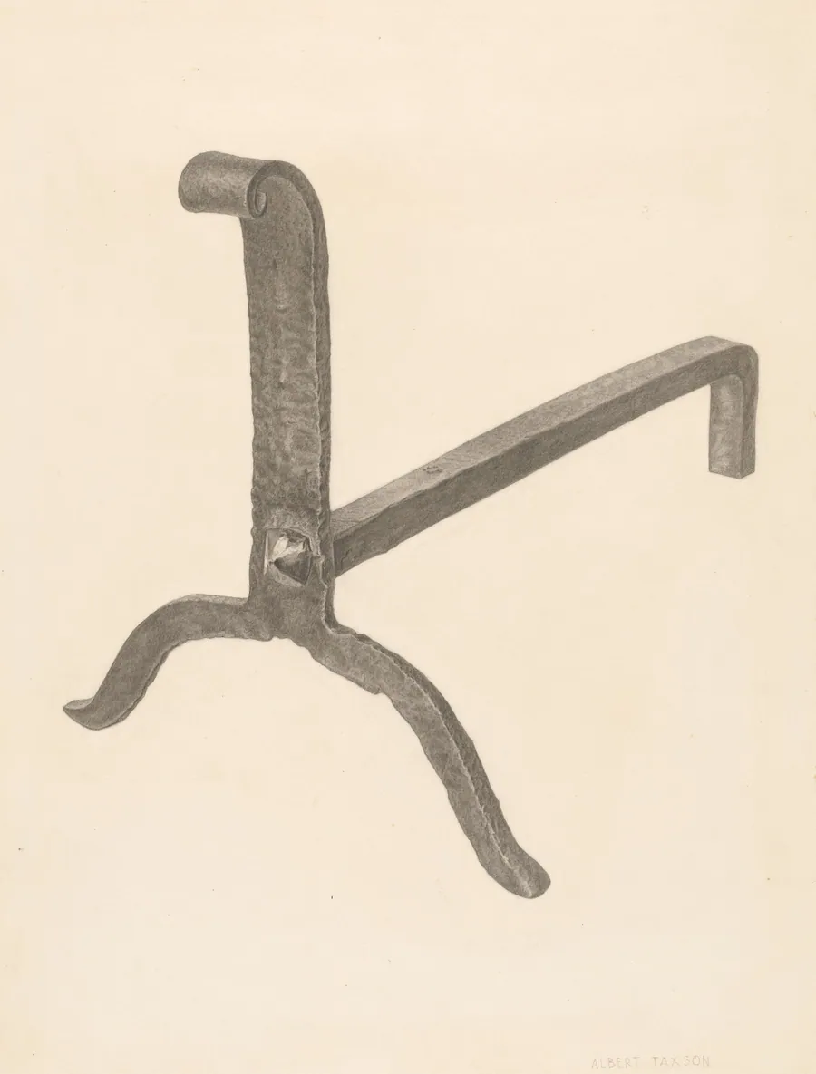 Andiron by Albert Taxson