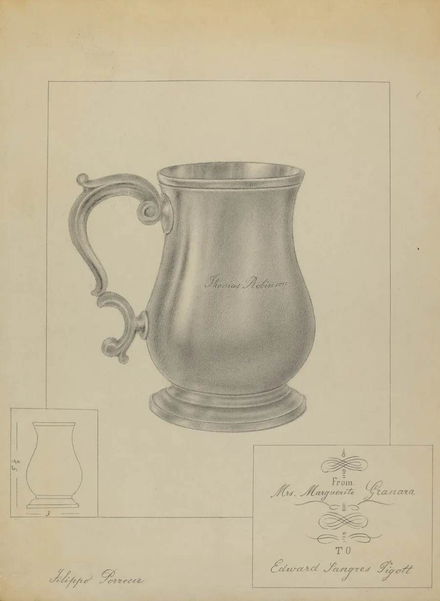 Silver Mug by Filippo Porreca