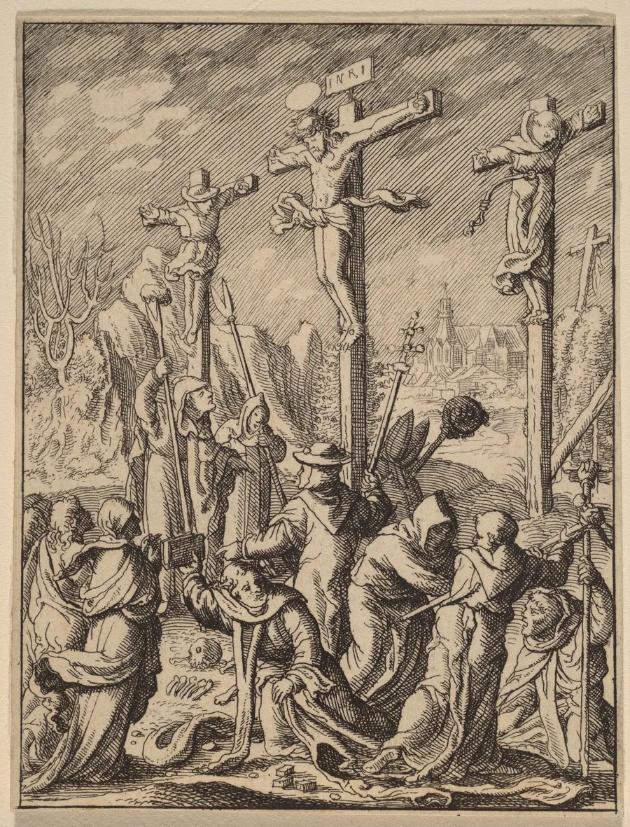 The Crucifixion by Wenceslaus Hollar