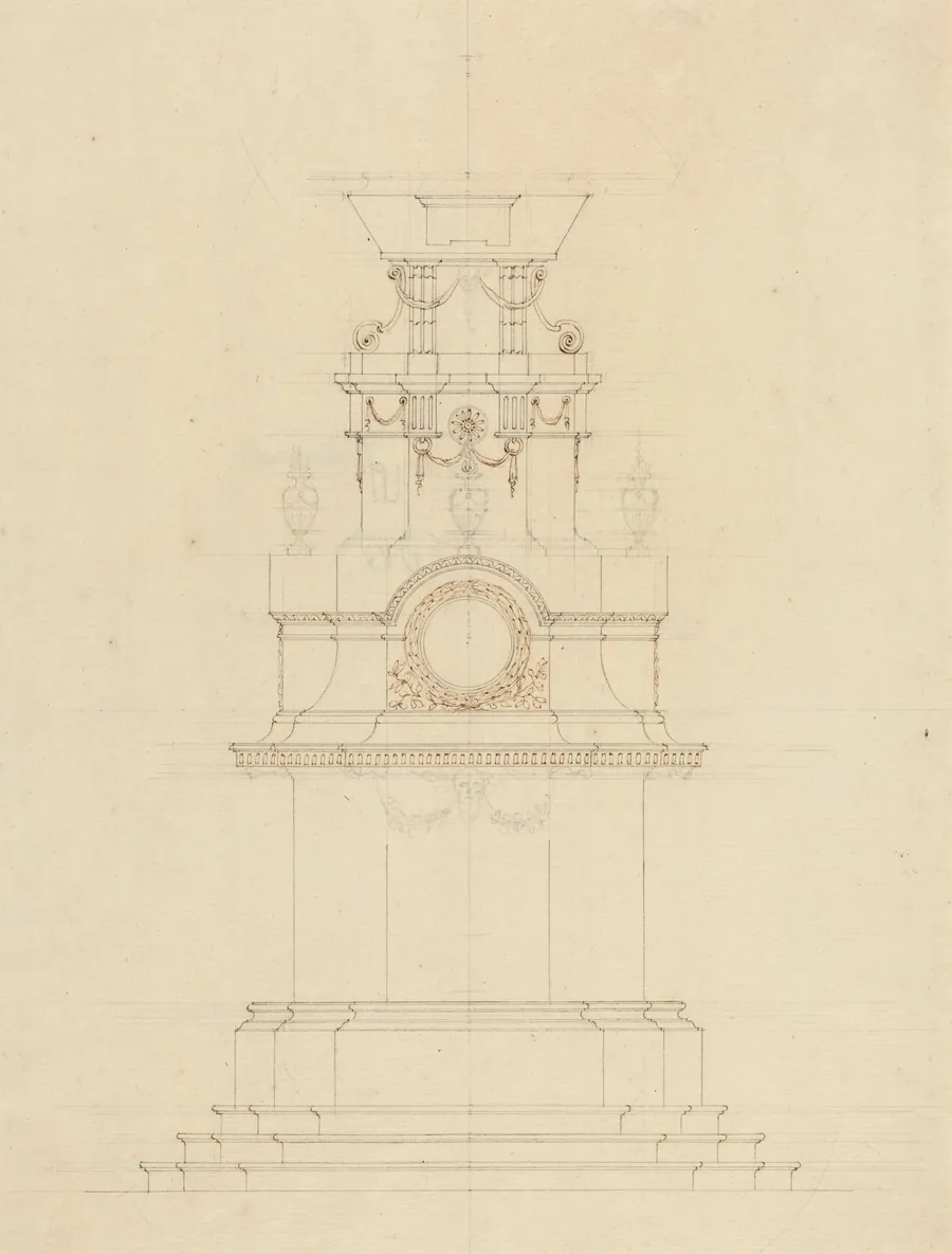 Design for a Catafalque by French 18th Century