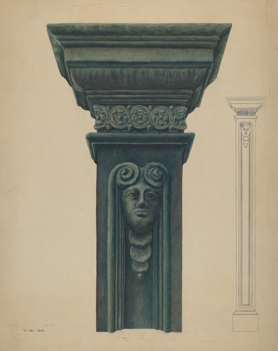 Cast Iron Pillar by Vera Van Voris