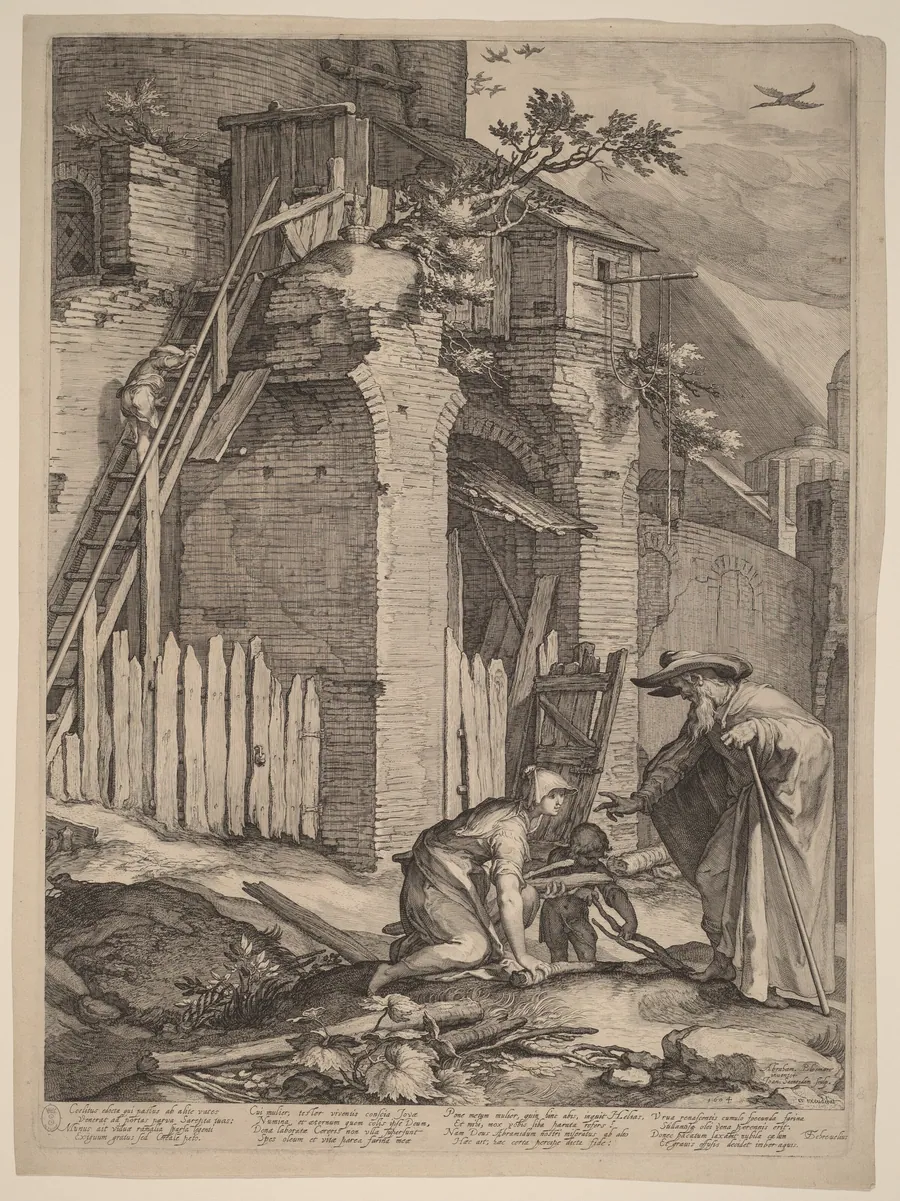 The Prophet Elijah with the Widow of Zarephath by Jan Pietersz Saenredam