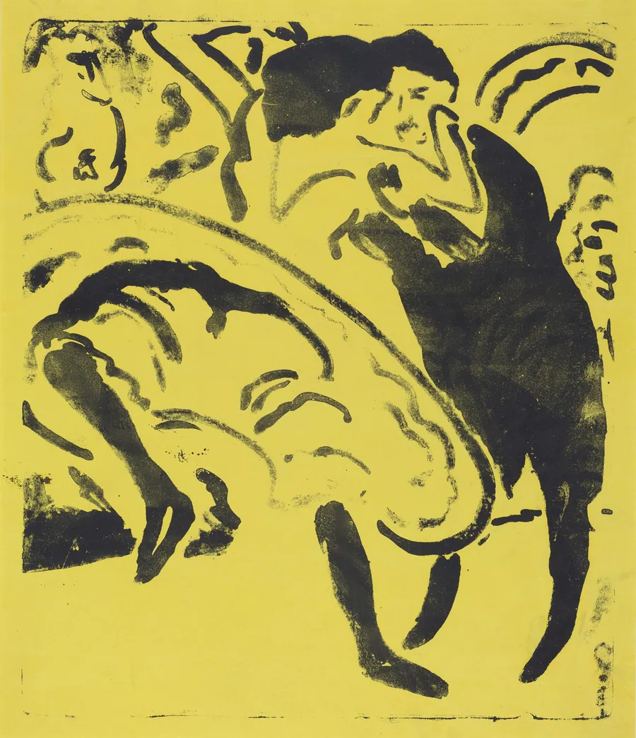 Dancing Couple (Tanzpaar) by Ernst Ludwig Kirchner
