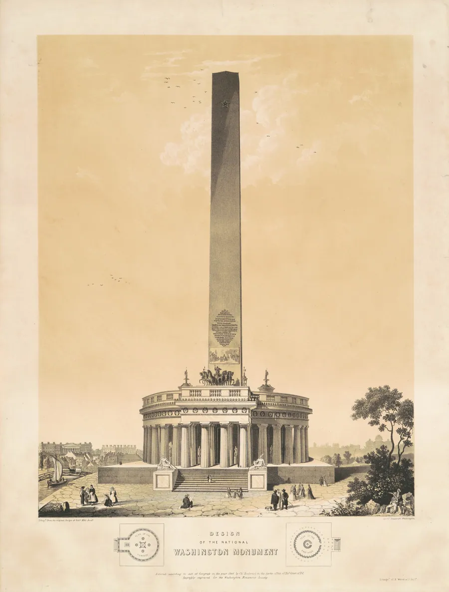Design of the National Washington Monument by Charles Fenderich