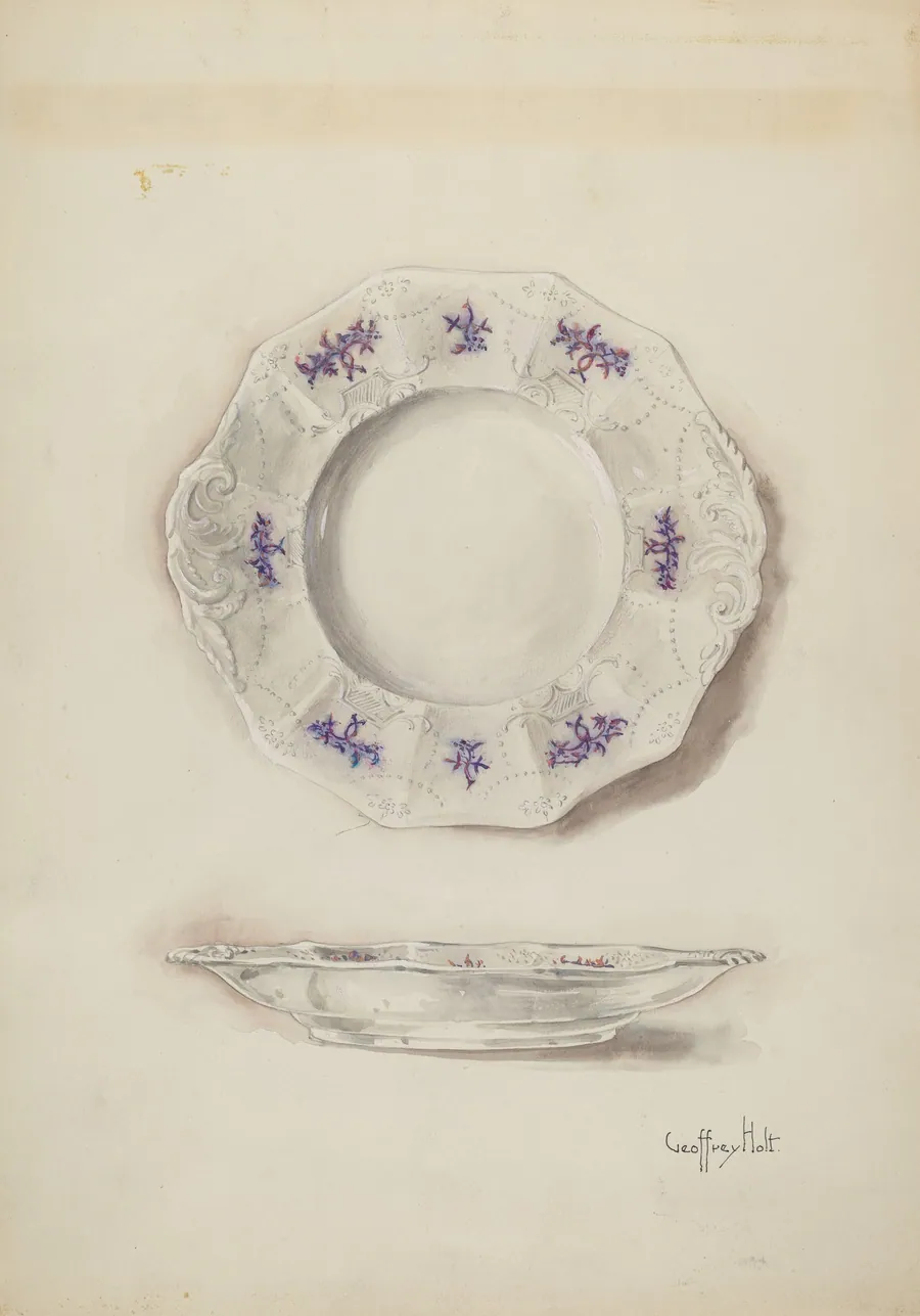 China Plate by Geoffrey Holt