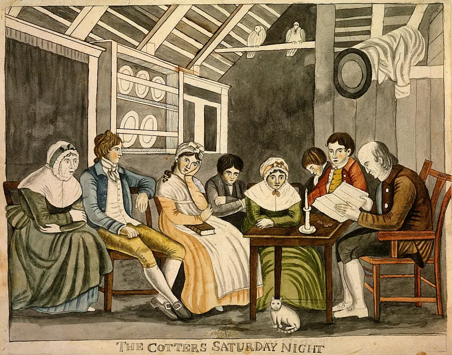 The Cotters Saturday Night by Eunice Pinney