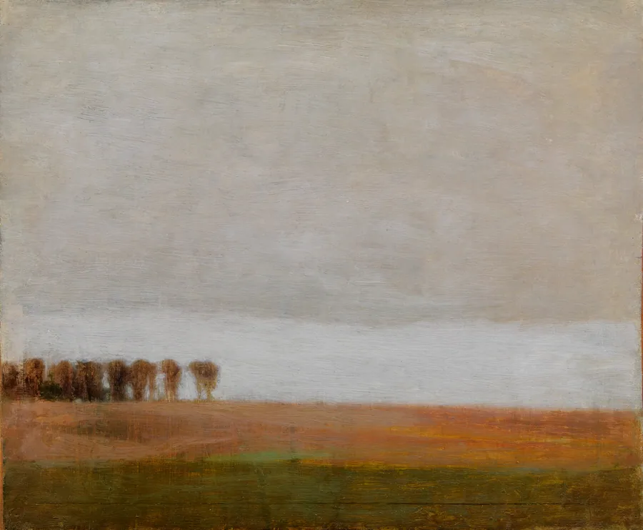 Parti fra Jægersborg Allé. Studie by Vilhelm Hammershøi