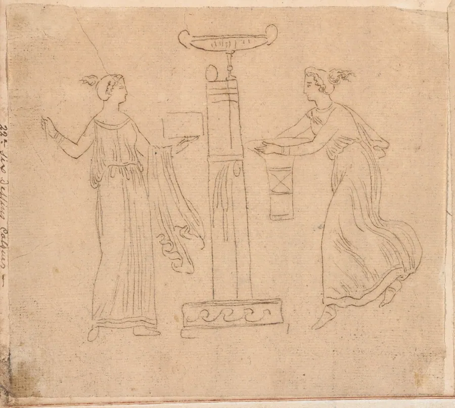 Women at an Altar by Jacques-Louis David