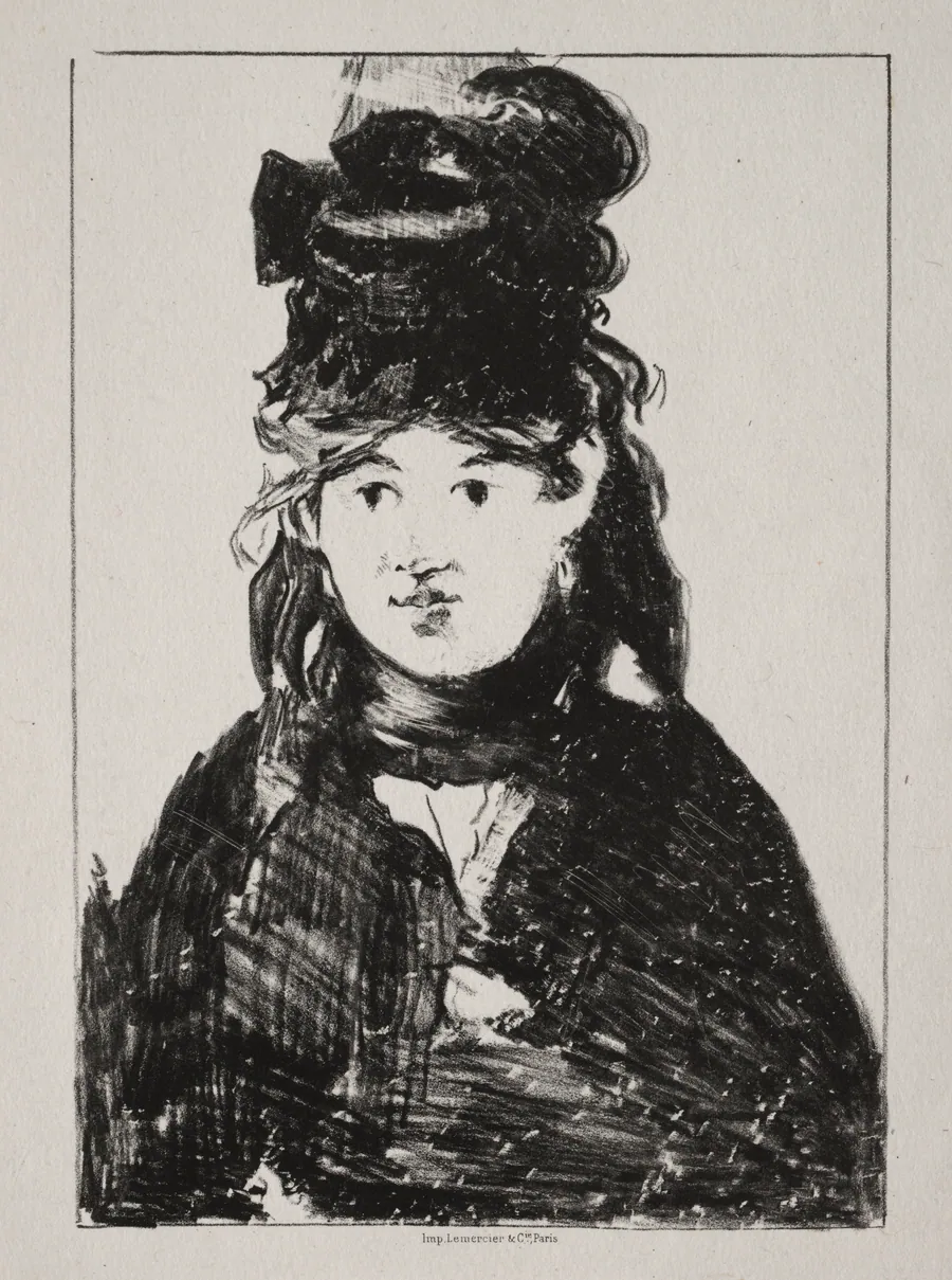 Portrait of Berthe Morisot by Édouard Manet