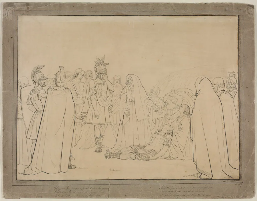Aeneas Shown the Body of Pallas from Virgil's "Aeneid" by John Everett Millais