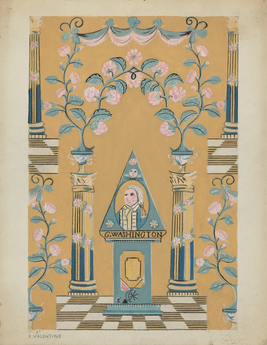 Wall Paper and Border by Elizabeth Valentine