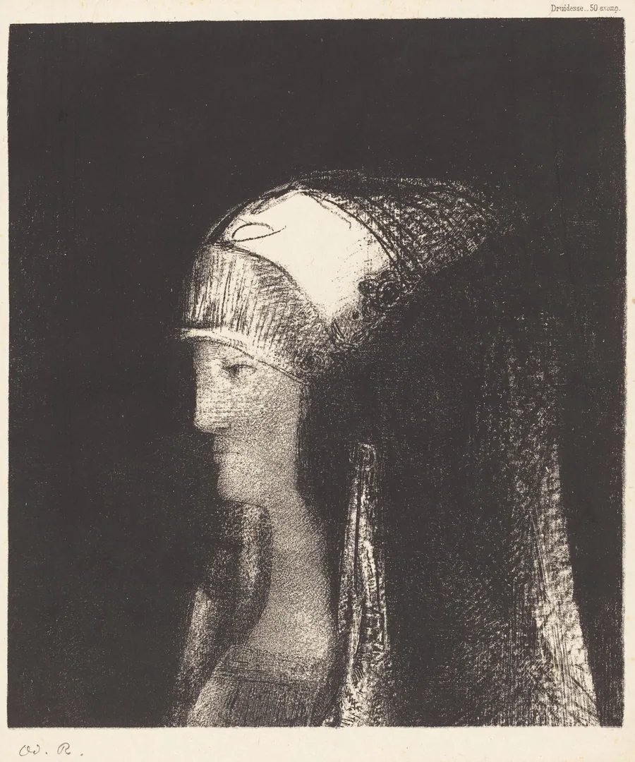 Druidesse by Odilon Redon