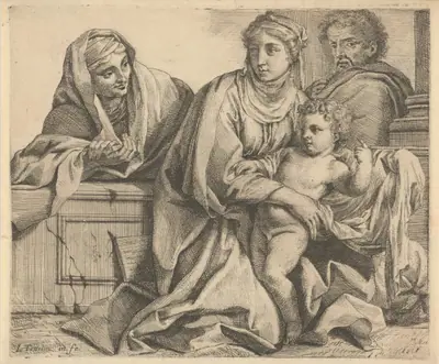 The Holy Family with Saint  Anne