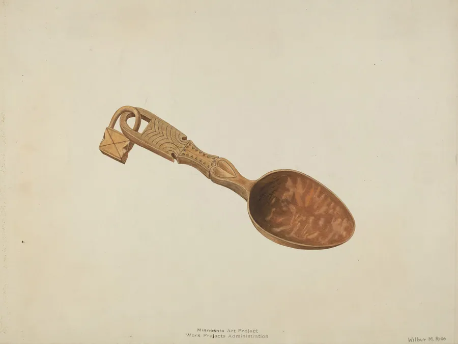 Wooden Spoon by Wilbur M Rice