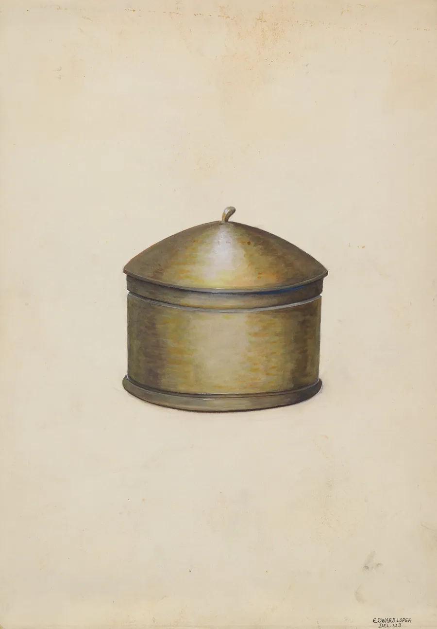Wooden Sugar Bowl by Edward L. Loper