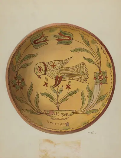 Pa. German Pie Plate