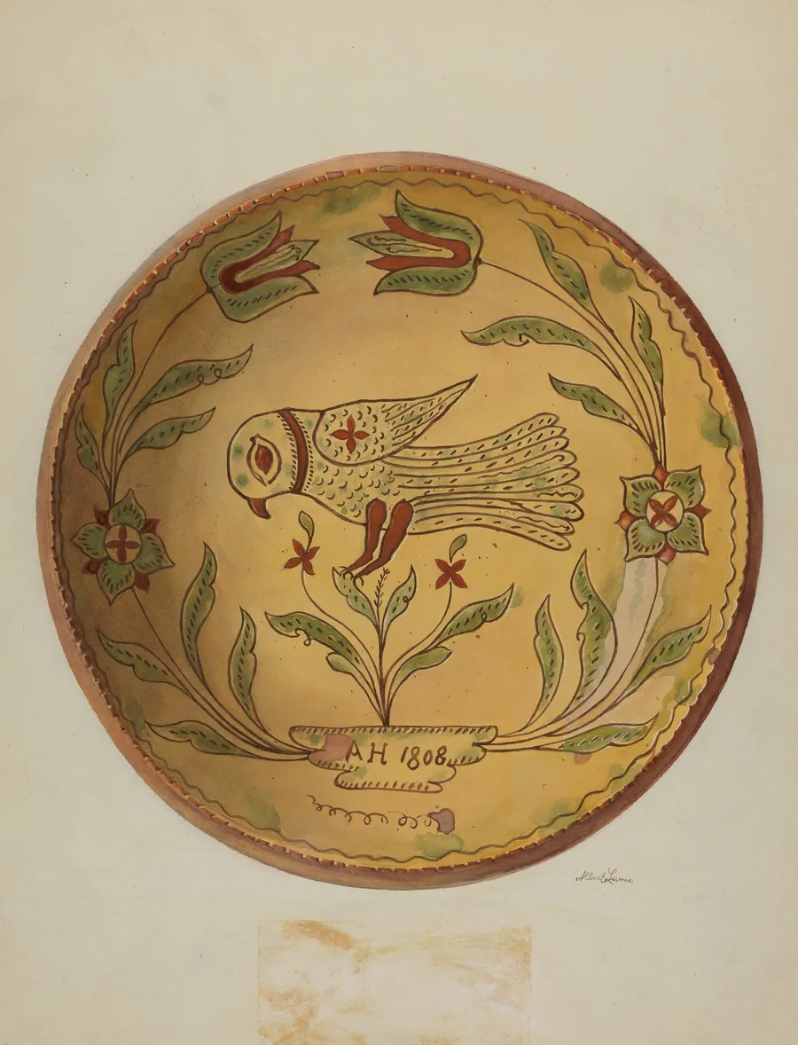 Pa. German Pie Plate by Albert Levone
