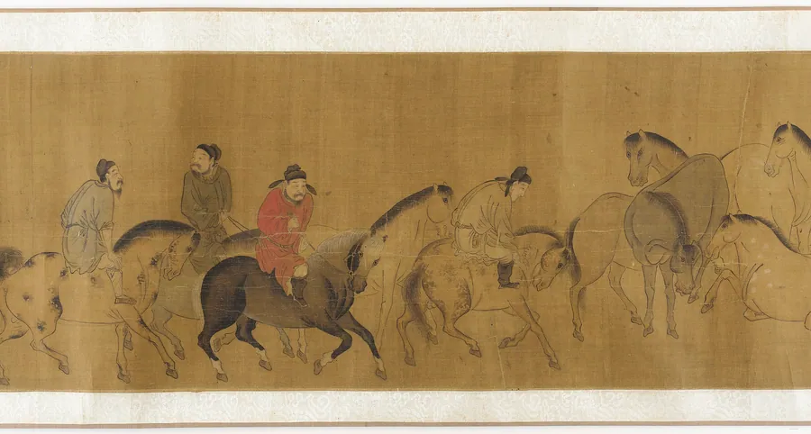 Celestial Horses by Formerly attributed to Zhao Mengfu 趙孟頫 (1254-1322)
