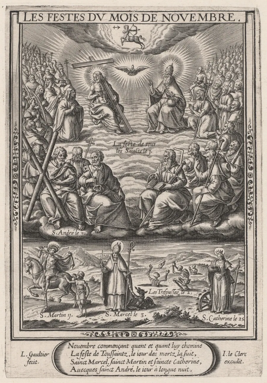 Les Festes du mois de November (November: All Saints) by Léonard Gaultier