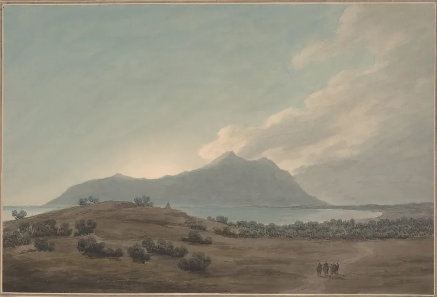 Monte Circeo at Sunset by John Robert Cozens