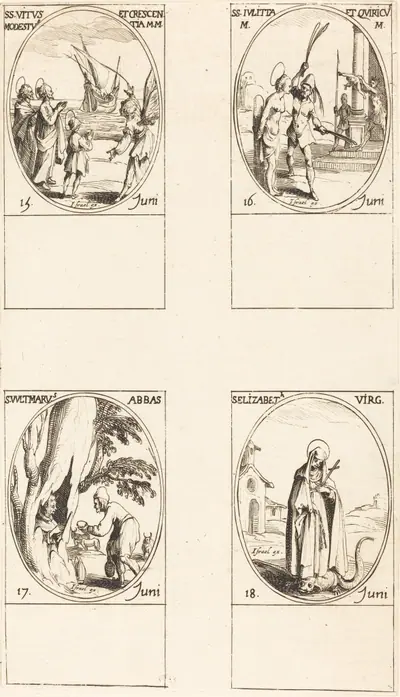 Sts. Vitus, Modestus, & Crescentia; Sts. Julitta & Quiricus; St. Avitus, Abbot; St. Elizabeth, Virgin