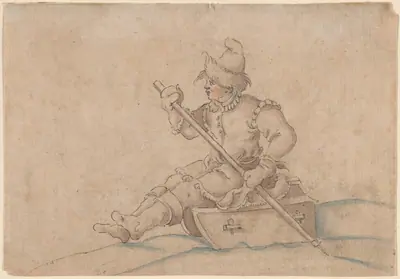 A Boy on a Sled