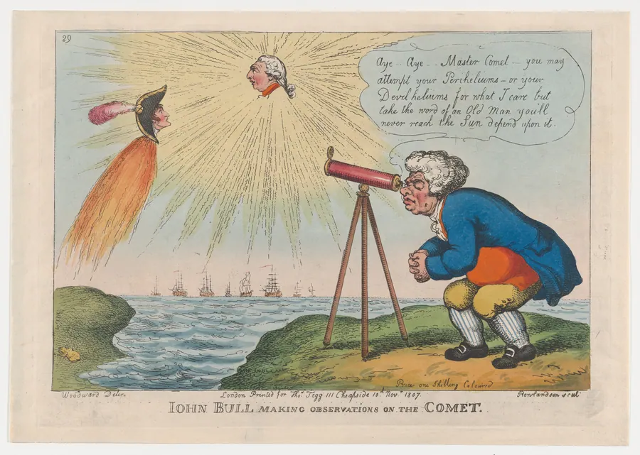 John Bull Making Observations on the Comet by George Murgatroyd Woodward