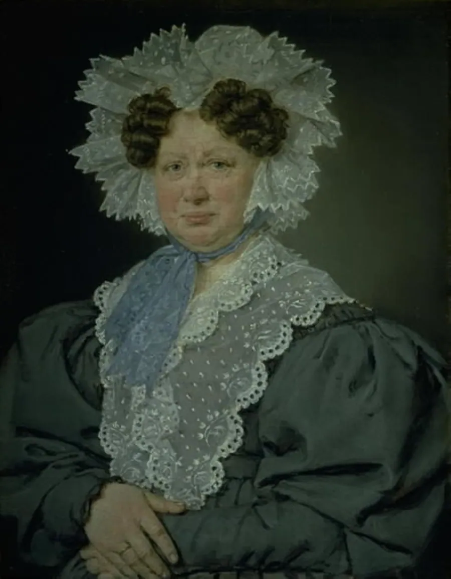Kammerherreinde Kirsten Stampe f. Kaas (1766-1842) gift 1793 med kammerherre, Holger Baron Stampe til Nysø by C.A. Jensen