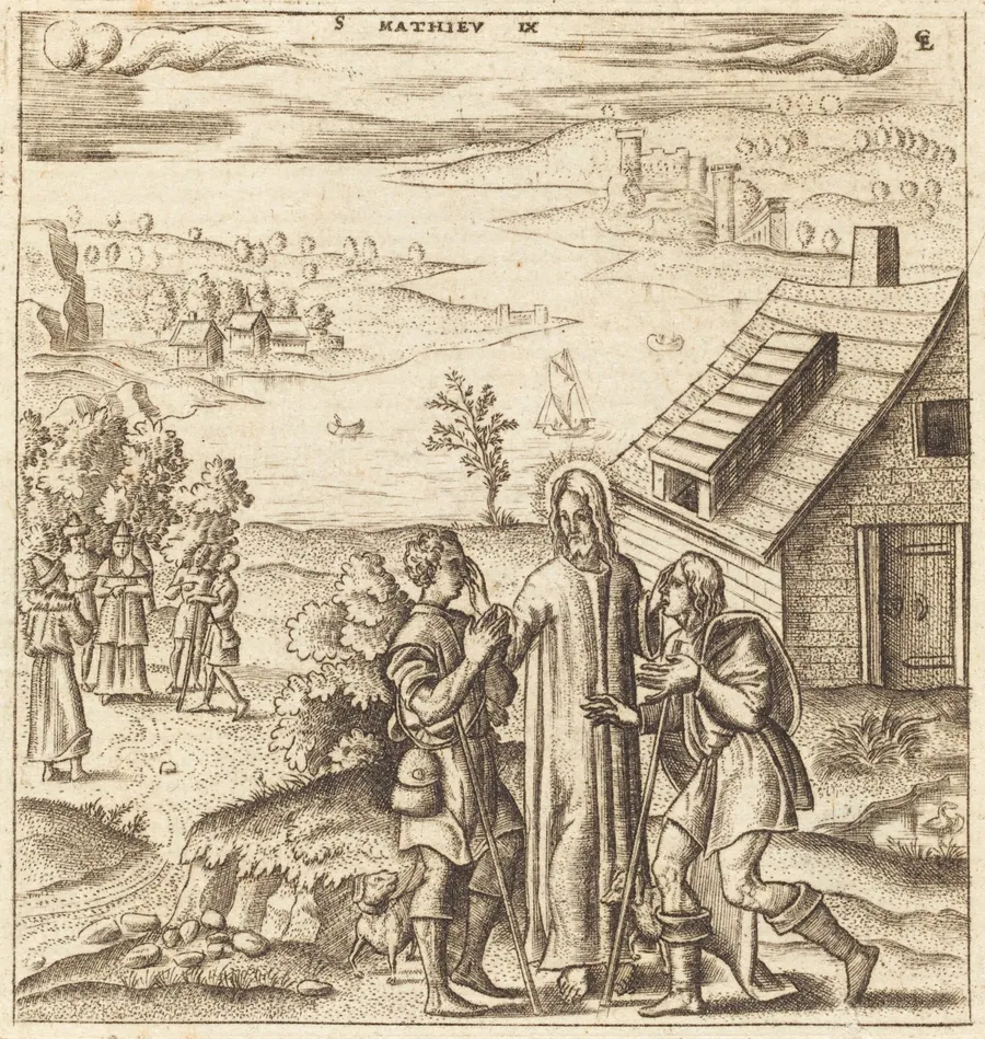Christ Heals the Two Blind Men by Léonard Gaultier
