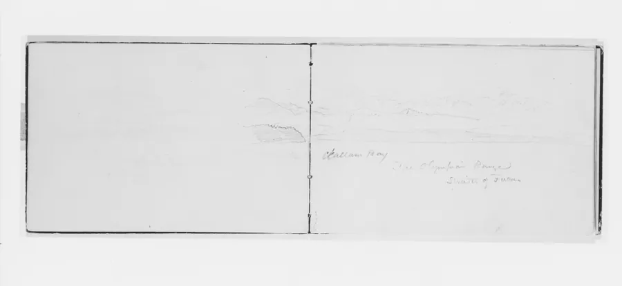 Clallam Bay, Olympian Range, Straits of [Juan de] Fuca (from Sketchbook X) by William Trost Richards
