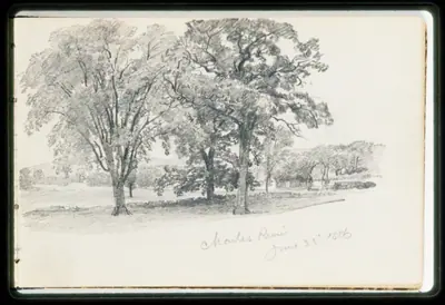 Charles River June 22 '86 (from Sketchbook VII)