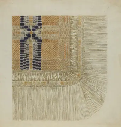 Handwoven Coverlet (Detail)