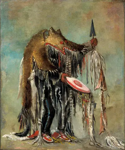 Medicine Man, Performing His Mysteries over a Dying Man
