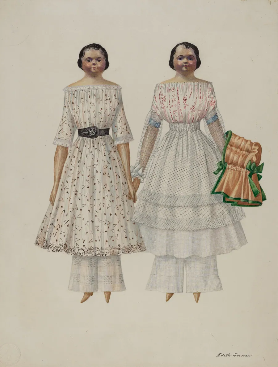 Dolls - "Molly and Polly" by Edith Towner