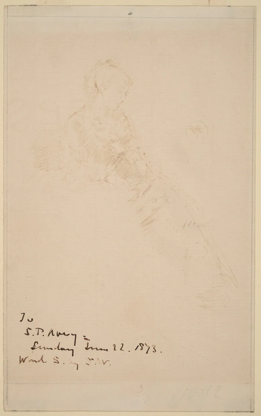 Sketch of Maud by James McNeill Whistler